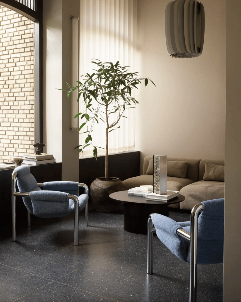 Atli Blue Pair in Livingroom