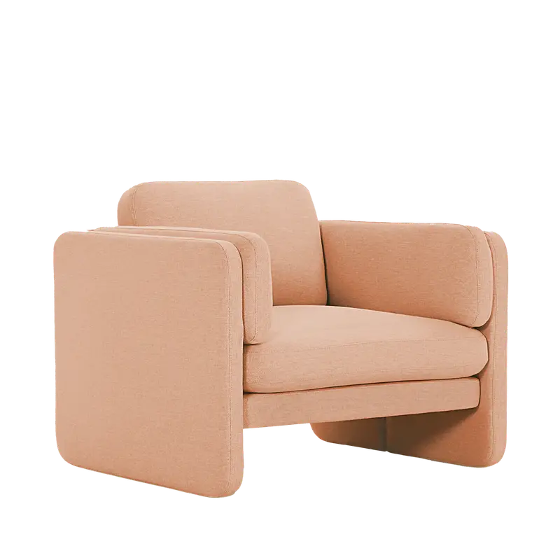 DWR Pastille Lounge Chair in Pink